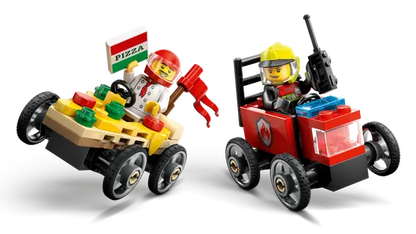 LEGO 60458 City Pizza vs. Fire Truck Race Car Pack