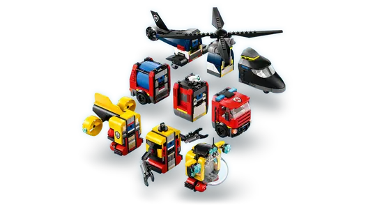 LEGO 60462 City Helicopter, Fire Truck & Submarine Remix