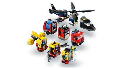 LEGO 60462 City Helicopter, Fire Truck & Submarine Remix