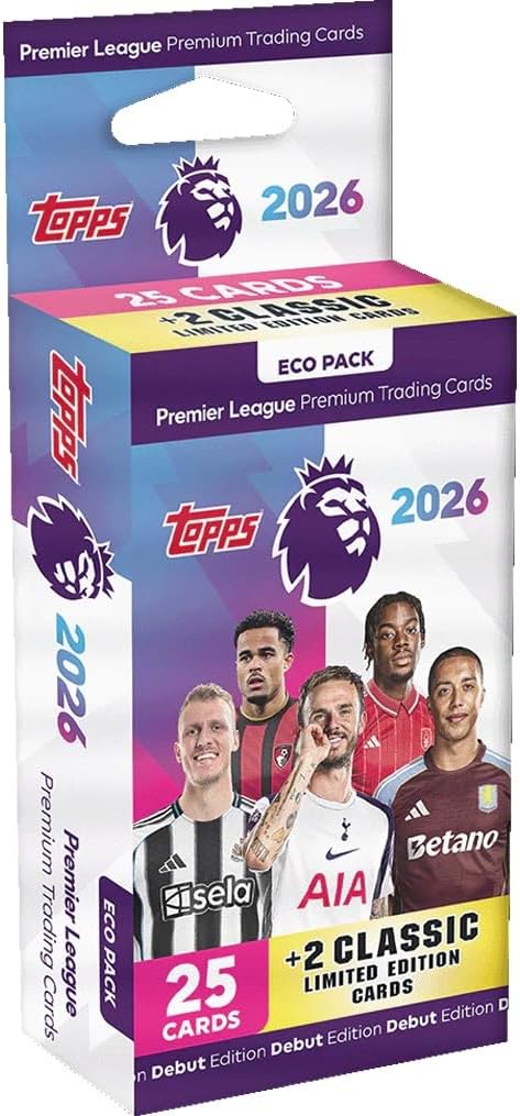 Topps Premier League 2026 Eco Pack Trading Cards