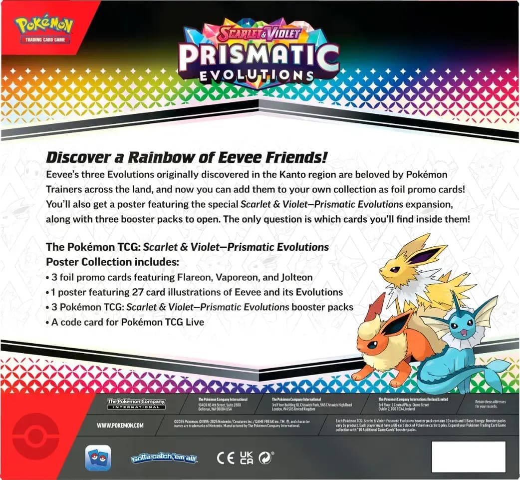 Pokemon TCG S&V Prismatic Evolutions Poster Collection
