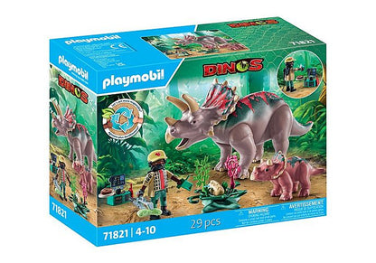 Playmobil 71821 Dinos Triceratops Family