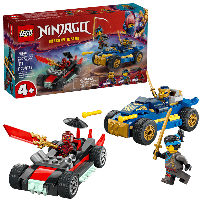 LEGO 71840 NINJAGO Rogue vs Drix Race Car Duel