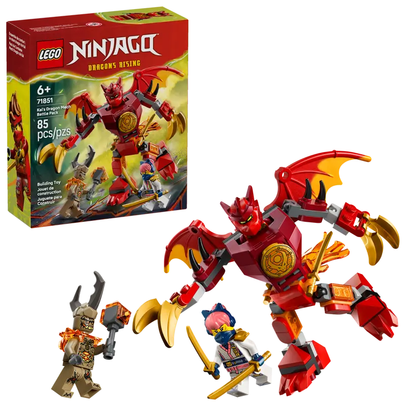 Lego 71851 NINJAGO Kais Dragon Mech Battle Pack