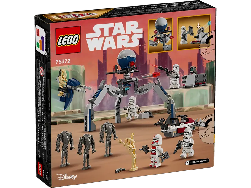 LEGO 75372 Star Wars Clone Trooper & Battle Droid Battle Pack