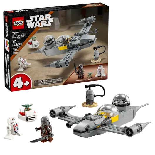 LEGO 75410 Star Wars Mando and Grogus N1 Starfighter