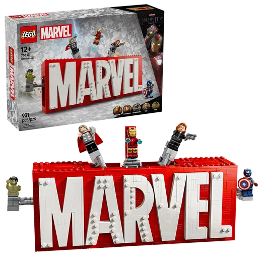 LEGO 76313 Marvel Super Heroes MARVEL Logo & Minifigures