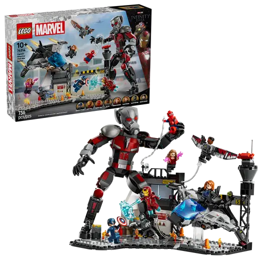 LEGO 76314 Super Heroes Captain America Civil War Action Battle