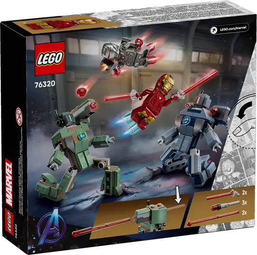 LEGO 76320 Marvel Iron Man & War Machine vs. Hammer Drones