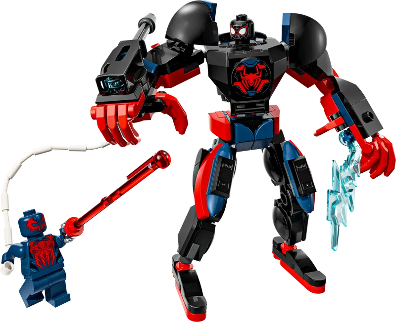 LEGO 76337 Marvel Super Heroes Miles Morales Mech vs Spider Man 2099