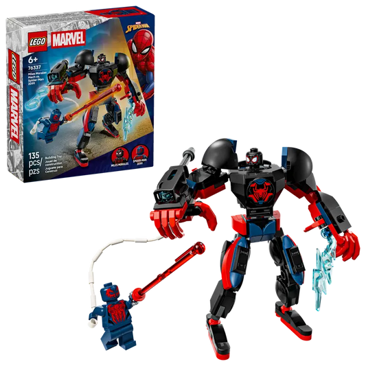 LEGO 76337 Marvel Super Heroes Miles Morales Mech vs Spider Man 2099