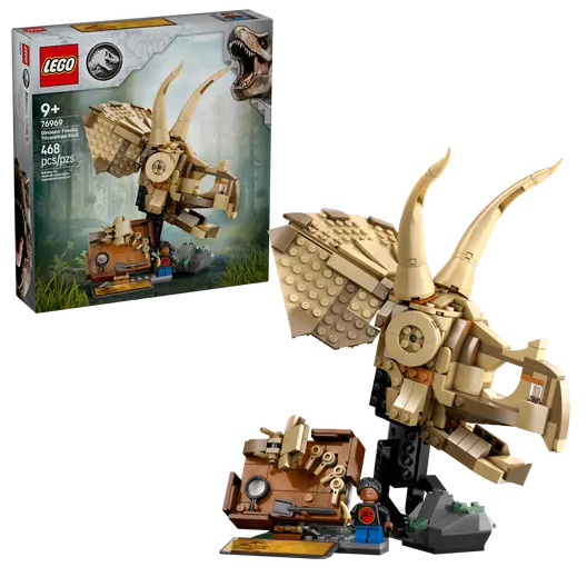 LEGO 76969 Jurassic World Dinosaur Fossils: Triceratops Skull