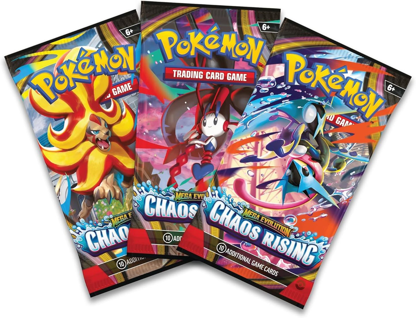 Pokémon TCG ME Chaos Rising Three Booster Packs
