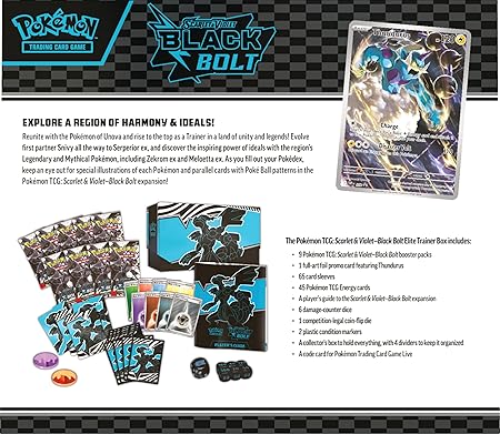 Pokemon TCG Scarlet & Violet 10.5 Black Bolt Elite Trainer Box