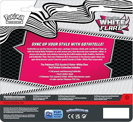 Pokemon TCG Scarlet & Violet 10.5 White Flare Tech Sticker Blister