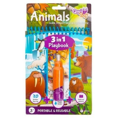 Livro de brincar QwiToy 3in1 Playbook Animals