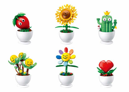 Sluban B1073 Potted Plants Flowers Assorted