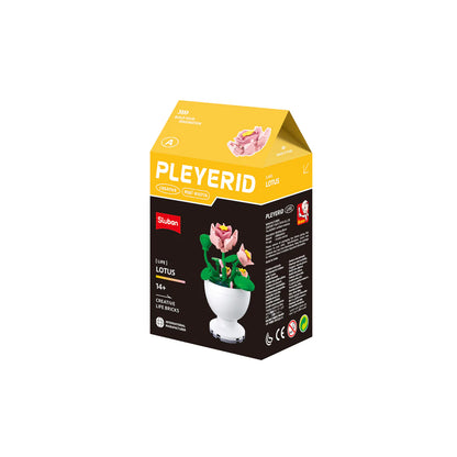 Sluban B 1077 F Potted Plants Lifelike Flowers CDU 6 Assorted