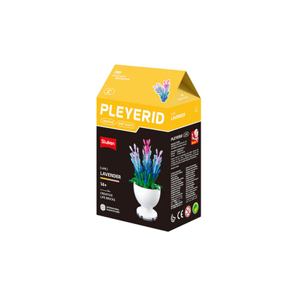 Sluban B 1077 F Potted Plants Lifelike Flowers CDU 6 Assorted