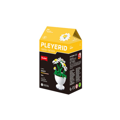 Sluban B 1077 F Potted Plants Lifelike Flowers CDU 6 Assorted