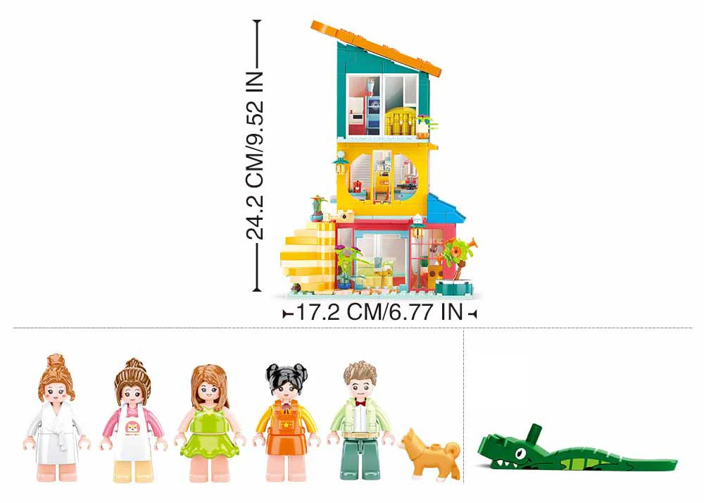 Sluban B1090 GIRLS DREAM JENGA HOUSE 571 PC