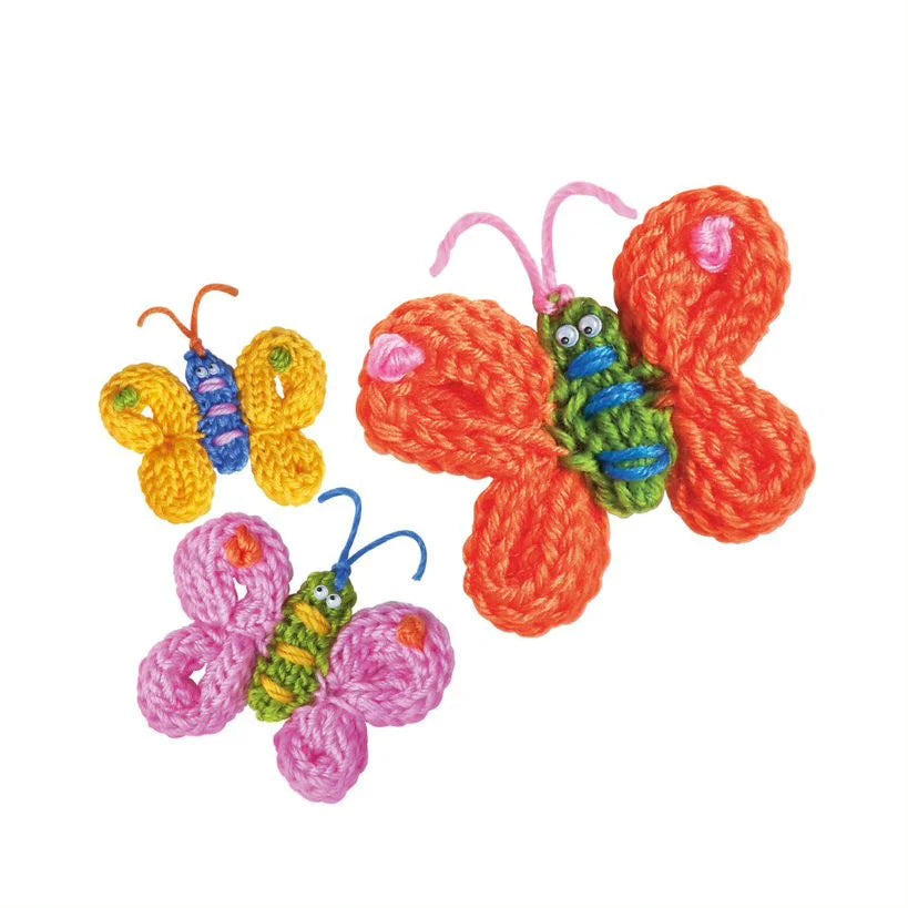 4M Little Craft Spool Knit Butterflies Kit