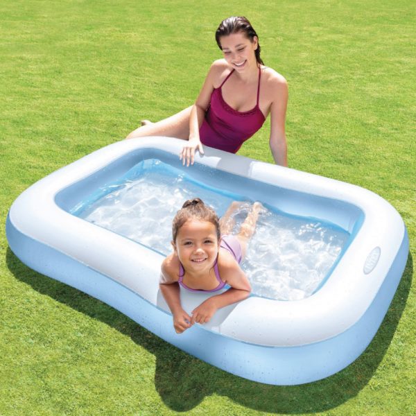 Rectangular Inflatable Kids Pool (1.66m x 1m)