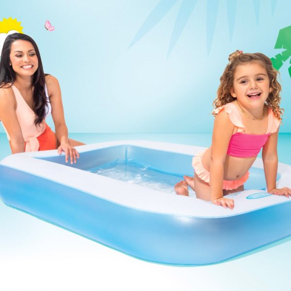 Rectangular Inflatable Kids Pool (1.66m x 1m)