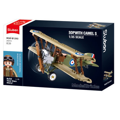 Sluban M38 B1293 Model bricks fighter plane Sopwith Camel S 1/35