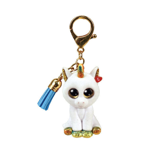 TY Beanie Mini Boos - PIXY the Unicorn (2 inch) Collectible Key Clip