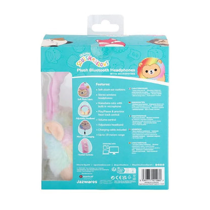 Squishmallows Plush Bluetooth Headphones Leonard The Lion