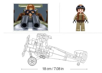 Sluban M38 B1293 Model bricks fighter plane Sopwith Camel S 1/35
