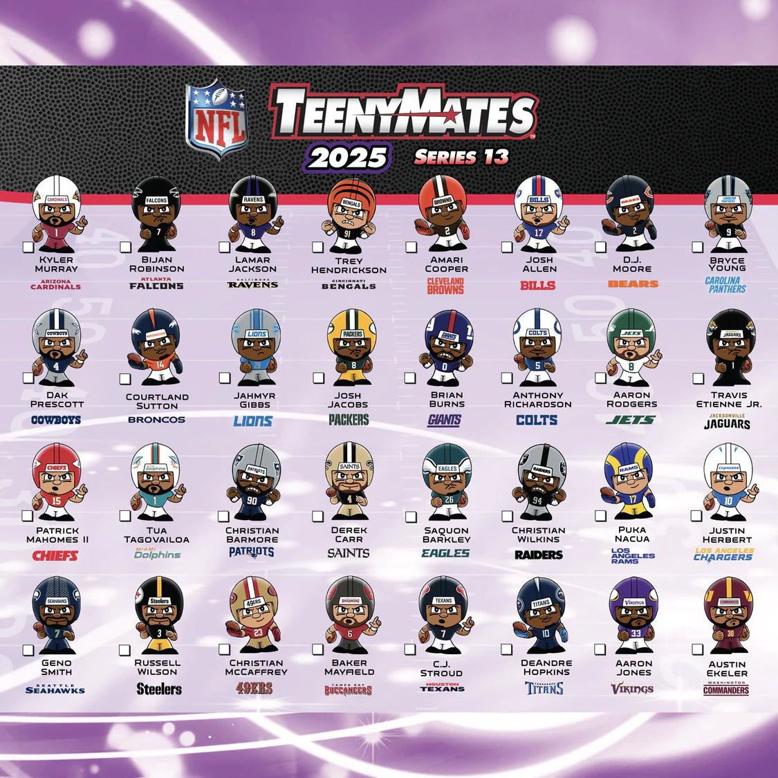 NFL Teenymate Blind Pack 2025 Assorted