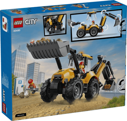 lego 60480 city yellow backhoe