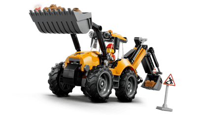 lego 60480 city yellow backhoe