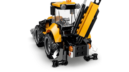lego 60480 city yellow backhoe