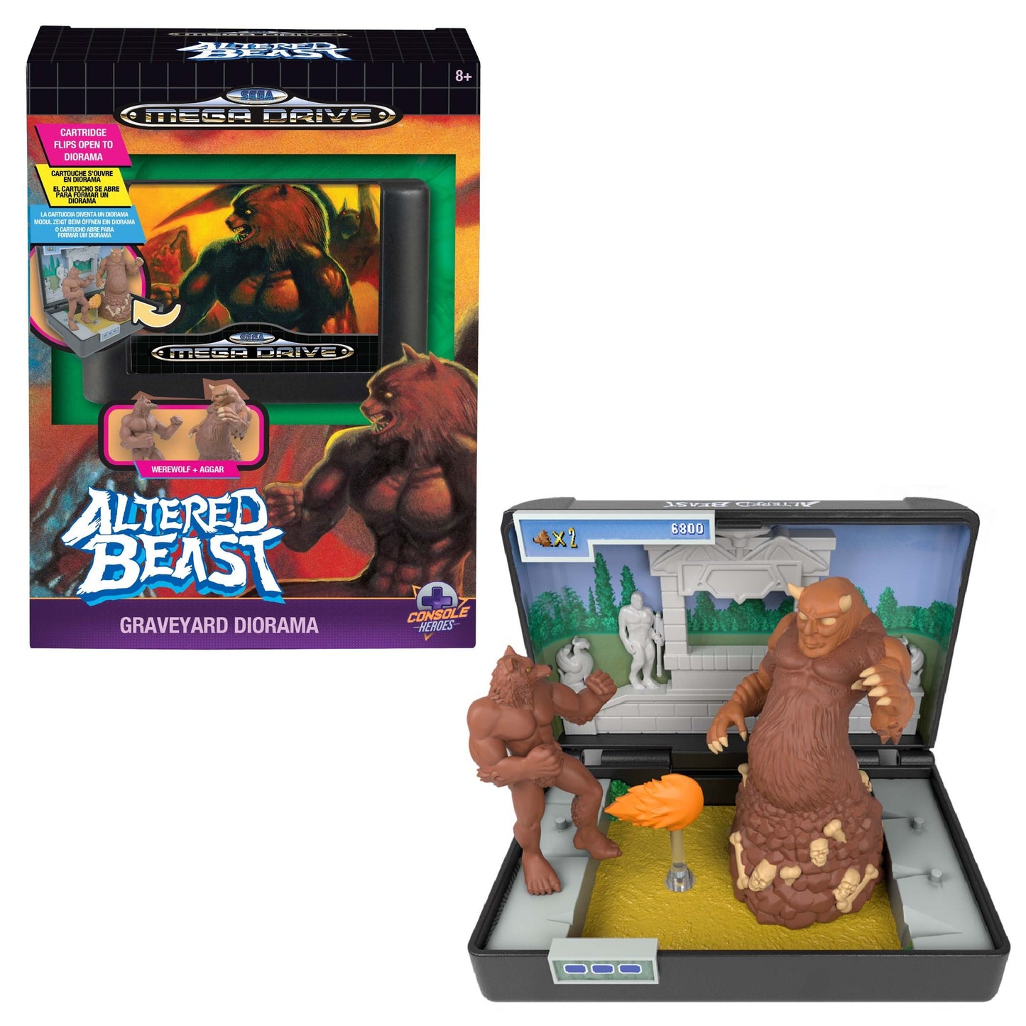 Console Heroes Altered Beast Graveyard Diorama