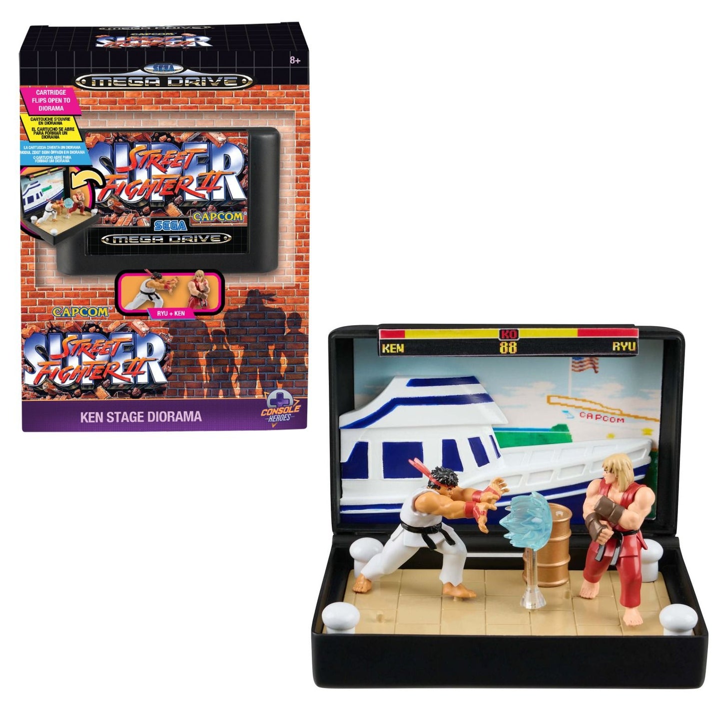 Console Heroes Super Street Fighter 2 Ken Stage Diorama