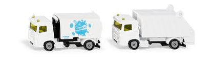 SIKU 1687 Sweeper & Rubbish Truck