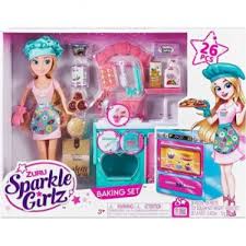 ZURU SPARKLE GIRLZ DOLLS & LIFESTYLE- 10.5 INCH DOLL BAKE OFF