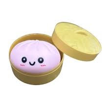 Squishy Dumpling Bun Solid Colour Assorted Styles