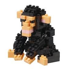 Kawada NBPM-195 Nanoblock Chimpanzee