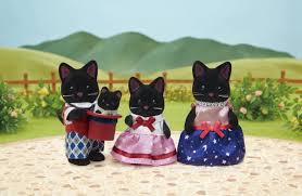 SYLVANIAN FAMILIES MIDNIGHT CAT FAMILY 5530