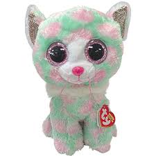 TY BEANIES BOO OPAL PASTEL CAT, 15CM