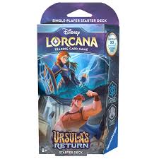 DISNEY LORCANA TRADING CARD GAME S4 URSULA'S RETURN STARTER DECK – SAPPHIRE & STEEL