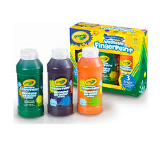 Crayola Washable Fingerpaints - Set of 4