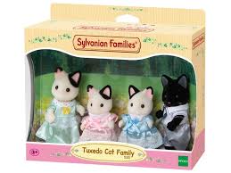 SYLVANIAN FAMILIES TUXEDO CAT FAMILY 5181