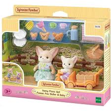 SYLVANIAN FAMILIES SUNNY PICNIC SET - FENNEC FOX SISTER & BABY 5698