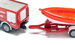 Siku 1636 Unimog Fire Engine With Boat