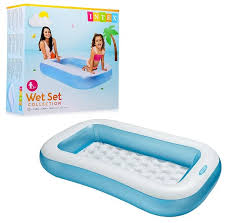 Rectangular Inflatable Kids Pool (1.66m x 1m)